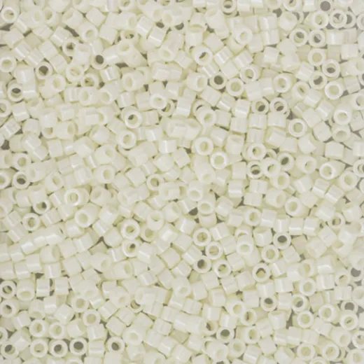 DB2402, Light Buttercream Ceylon, Size 11/0 Miyuki Delica Beads, 5.2g pack