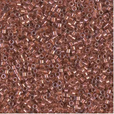 DB1704 Copper Pearl Lined Pink Mist, Size 11/0 Miyuki Delica Beads, 5.2g approx....