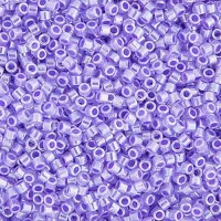 DB0249 Crystal Purple Ceylon Lined-Dyed, Size 11/0 Miyuki Delica Beads, 5.2g approx.