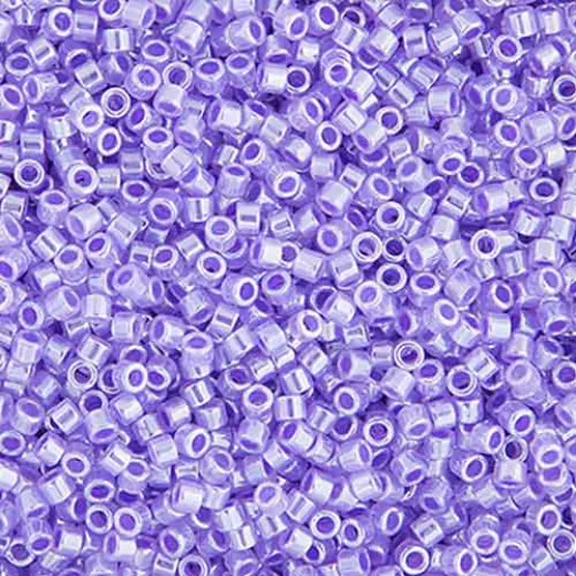 DB0249 Crystal Purple Ceylon Lined-Dyed, Size 11/0 Miyuki Delica Beads, 5.2g approx. DB0249 Crystal Purple Ceylon Lined-Dyed, Size 11/0 Miyuki Delica Beads, 5.2g approx.
