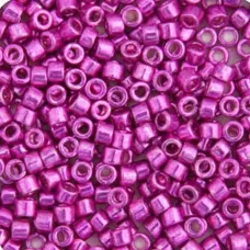 DB0422 Fuchsia Opaque Galvanized-Dyed, Size 11/0 Miyuki Delica Beads, 5.2g appro...