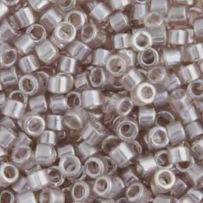 DB1485 Light Taupe Transparent Luster, Size 11/0 Miyuki Delica Beads, 5.2g appro...