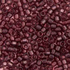 DB1104 Mauve Transparent, Size 11/0 Miyuki Delica Beads, 5.2g approx. DB1104 Mauve Transparent, Size 11/0 Miyuki Delica Beads, 5.2g approx.