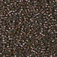 DB1710 Copper Pearl Lined Olive, Size 11/0 Miyuki Delica Beads, 5.2g approx. 