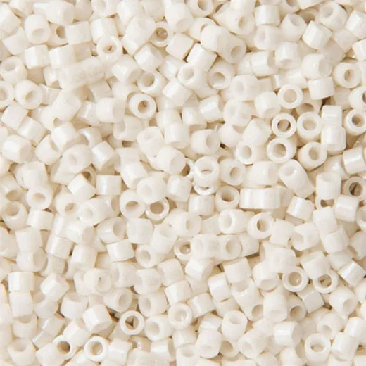 DB0211 Alabaster Glazed Luster, Size 11/0 Miyuki Delica Beads, 50gm bag DB0211 Alabaster Glazed Luster, Size 11/0 Miyuki Delica Beads, 50gm bag