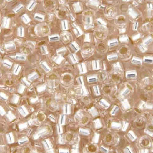 DB1203 Pink Mist Silver Lined, Size 11/0 Miyuki Delica Beads, 50gm bag DB1203 Pink Mist Silver Lined, Size 11/0 Miyuki Delica Beads, 50gm bag