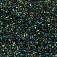 DBSC-0027 Teal Metallic Luster, Colour code 27 Size 15/0 Cut Miyuki Delica Beads, 5.2g approx.