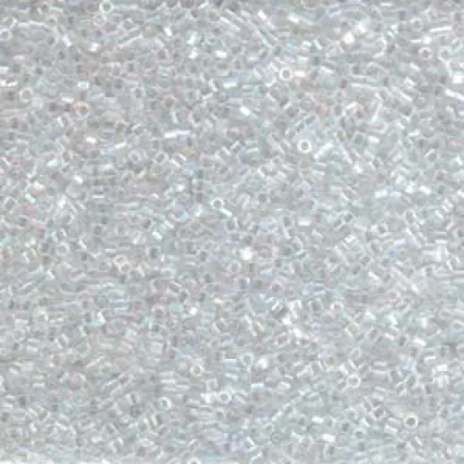DBSC-0051 Crystal AB Hex Cut Miyuki Size 15/0 Delica, Colour code 0051, Approx. 5.2g DBSC-0051 Crystal AB Hex Cut Miyuki Size 15/0 Delica, Colour code 0051, Approx. 5.2g