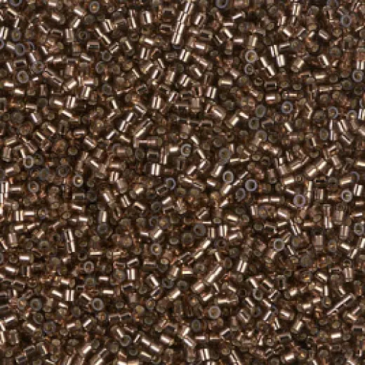 DBS0150 Silver Lined Brown Miyuki 15/0 Miyuki Delica Beads, colour 0150, 5.2g approx. DBS0150 Silver Lined Brown Miyuki 15/0 Miyuki Delica Beads, colour 0150, 5.2g approx.