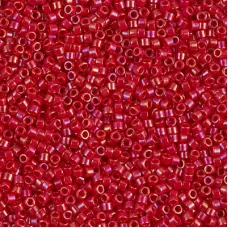 DBS0214  Opaque Red Luster Miyuki 15/0 Miyuki Delica Beads, colour 0214, 5.2g a...