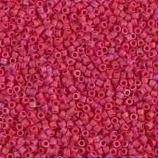 DBS0362  Opaque Red AB Matted Miyuki 15/0 Miyuki Delica Beads, colour 0362, 5.2...