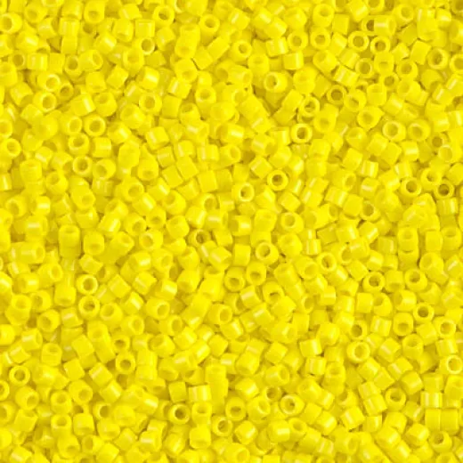 DBS0721 Opaque Yellow Miyuki 15/0 Miyuki Delica Beads, colour 0721, 5.2g approx. DBS0721 Opaque Yellow Miyuki 15/0 Miyuki Delica Beads, colour 0721, 5.2g approx.