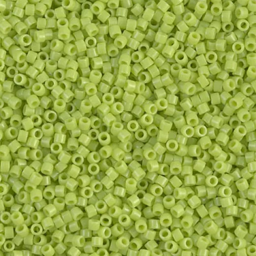 DBS0733 Opaque Chartreuse Miyuki 15/0 Miyuki Delica Beads, colour 0733, 5.2g approx. DBS0733 Opaque Chartreuse Miyuki 15/0 Miyuki Delica Beads, colour 0733, 5.2g approx.