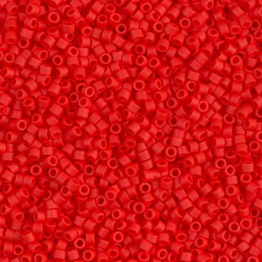 DBS0757 Opaque Light Siam Matted Miyuki 15/0 Miyuki Delica Beads, colour 0757, 5.2g approx. DBS0757 Opaque Light Siam Matted Miyuki 15/0 Miyuki Delica Beads, colour 0757, 5.2g approx.