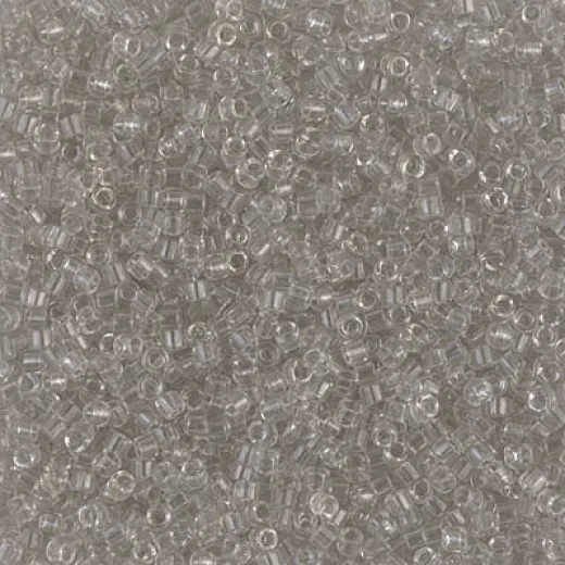 DBS1111 Transparent Grey Mist, 15/0 Miyuki Delica Beads, 5.2g approx.