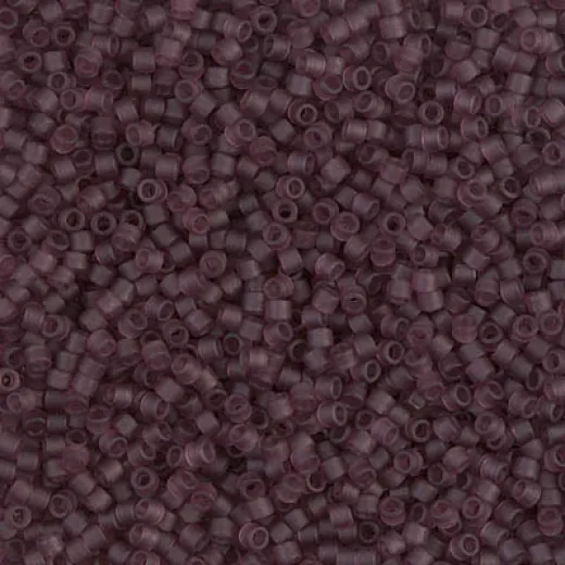 DBS1264 Matte Transparent Mauve, Colour 1264 15/0 Miyuki Delica Beads, 5.2g approx. DBS1264 Matte Transparent Mauve, Colour 1264 15/0 Miyuki Delica Beads, 5.2g approx.