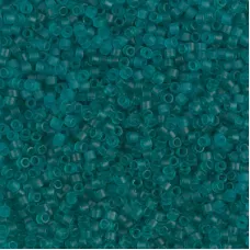 DBS1268  Matte Transparent Caribbean Teal, Colour 1268 15/0 Miyuki Delica Beads...