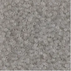 DBS1271  Matte Transparent Gray Mist, Colour 1271 15/0 Miyuki Delica Beads, 5.2...
