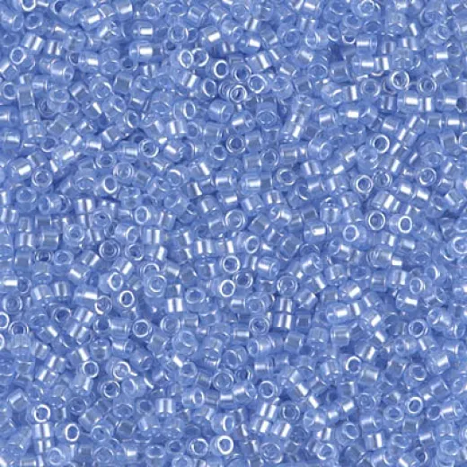 DBS1475-1 Transparent Pale Sky Blue Luster, Colour 1475-1 15/0 Miyuki Delica Beads, 5.2g approx. DBS1475-1 Transparent Pale Sky Blue Luster, Colour 1475-1 15/0 Miyuki Delica Beads, 5.2g approx.