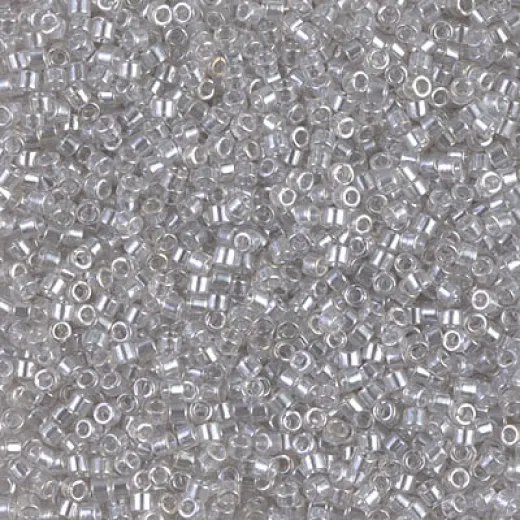 DBS1477 Transparent Pale Taupe Luster, Colour 1477 15/0 Miyuki Delica Beads, 5.2g approx. DBS1477 Transparent Pale Taupe Luster, Colour 1477 15/0 Miyuki Delica Beads, 5.2g approx.