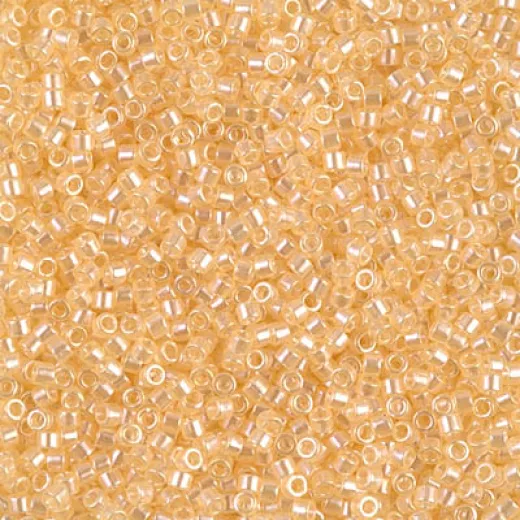 DBS1478 Transparent Pale Apricot Luster, Colour 1478 15/0 Miyuki Delica Beads, 5.2g approx. DBS1478 Transparent Pale Apricot Luster, Colour 1478 15/0 Miyuki Delica Beads, 5.2g approx.