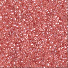 DBS1481  Transparent Salmon Luster, Colour 1481 15/0 Miyuki Delica Beads, 5.2g ...