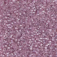 DBS1482  Transparent Light Rose Luster, Colour 1482 15/0 Miyuki Delica Beads, 5.2g approx.