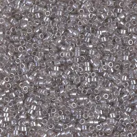 DBS1485  Transparent Lt.Taupe Luster, Colour 1485 15/0 Miyuki Delica Beads, 5.2g approx.