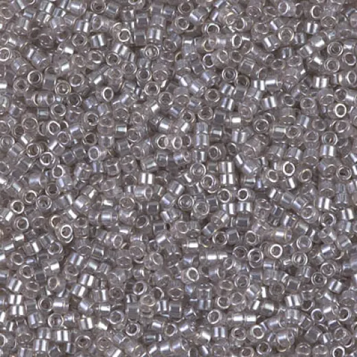 DBS1485 Transparent Lt.Taupe Luster, Colour 1485 15/0 Miyuki Delica Beads, 5.2g approx. DBS1485 Transparent Lt.Taupe Luster, Colour 1485 15/0 Miyuki Delica Beads, 5.2g approx.