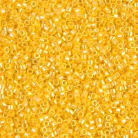 DBS1562  Opaque Canary Luster, Colour 1561 15/0 Miyuki Delica Beads, 5.2g approx.