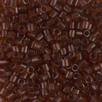 DBL0709 Transparent Dark Topaz size 8/0 Miyuki Delica Beads, Colour 0709, 5.2g approx.