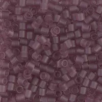DBL0765 Matte Transparent Smoky Amethyst size 8/0 Miyuki Delica Beads, Colour 0765, 5.2g approx.