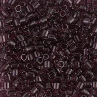 DBL1104 Transparent Mauve size 8/0 Miyuki Delica Beads, Colour 1104, 5.2g approx.