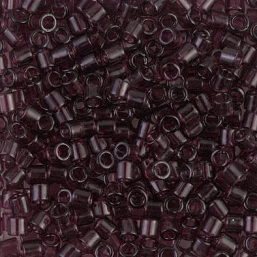 DBL1104 Transparent Mauve size 8/0 Miyuki Delica Beads, Colour 1104, 5.2g approx. DBL1104 Transparent Mauve size 8/0 Miyuki Delica Beads, Colour 1104, 5.2g approx.