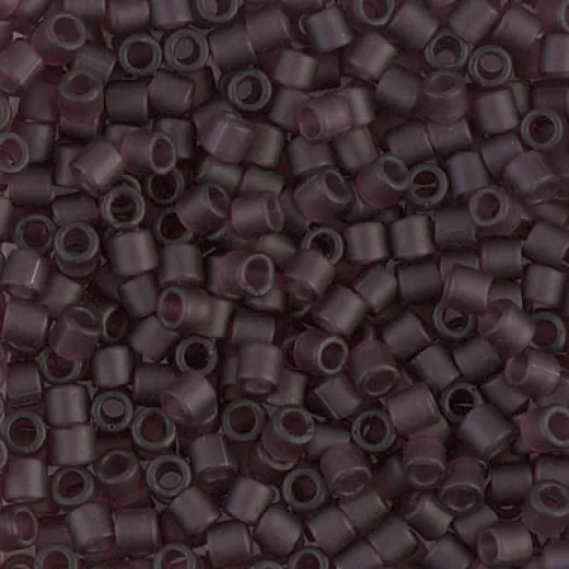DBL1264 Matte Transparent Mauve size 8/0 Miyuki Delica Beads, Colour 1264, 5.2g approx. DBL1264 Matte Transparent Mauve size 8/0 Miyuki Delica Beads, Colour 1264, 5.2g approx.