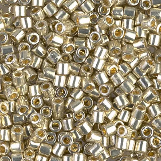 DBL1831 Duracoat Galvanised Silver size 8/0 Miyuki Delica beads, colour 1831, 5.2g approx. DBL1831 Duracoat Galvanised Silver size 8/0 Miyuki Delica beads, colour 1831, 5.2g approx.