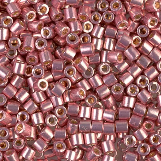 DBL1839 Duracoat Galvanised Dark Coral size 8/0 Miyuki Delica beads, colour 1839, 5.2g approx. DBL1839 Duracoat Galvanised Dark Coral size 8/0 Miyuki Delica beads, colour 1839, 5.2g approx.