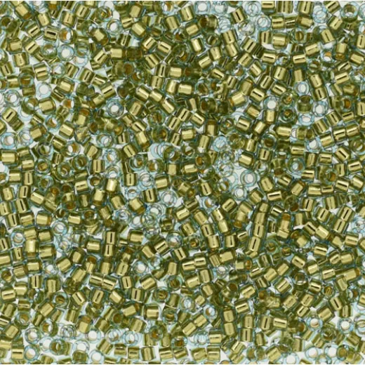 DB2522 Gold Plate Lined Platinum size 11/0 Miyuki Delica Beads, 3.3g approx. DB2522 Gold Plate Lined Platinum size 11/0 Miyuki Delica Beads, 3.3g approx.