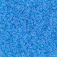 DB0747 Transparent Aqua Matte Miyuki 11/0 Delica Beads, 5.2g approx
