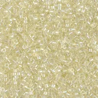 DB1676 Pearl Lined Transparent Pale Yellow AB, Size 11/0 Miyuki Delica Beads, 5.2g approx.