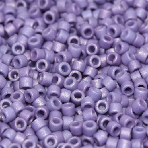 DB2293 Frost Opaque Glazed Purple Size 11/0 Miyuki Delica Beads, 5.2gm approx. DB2293 Frost Opaque Glazed Purple Size 11/0 Miyuki Delica Beads, 5.2gm approx.