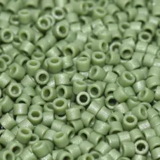 DB2291  Frost Opaque Glazed Dark Green Size 11/0 Miyuki Delica Beads, 5.2gm app...