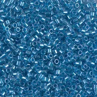 DBM0905 Sparkling Aqua Lined Crystal, Size 10/0  Miyuki Delica Beads, Colour code 0905 - Approx. 5.2g