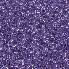 DBM0906 Sparkling Purple Lined Crystal, Size 10/0  Miyuki Delica Beads, Colour c...