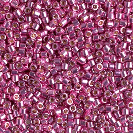 DBM1840 Duracaoat Galvanized Hot Pink, Size 10/0 Miyuki Delica Beads, Colour code 1840 - Approx. 50g DBM1840 Duracaoat Galvanized Hot Pink, Size 10/0 Miyuki Delica Beads, Colour code 1840 - Approx. 50g