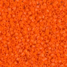 DBM0722  Orange Opaque, Size 10/0  Miyuki Delica Beads, Colour 722 - 5.2g Bag