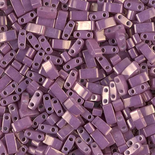 Opaque Dark Orchid Luster Miyuki Half Tila Beads, colour 1867, 5.2gm approx. Opaque Dark Orchid Luster Miyuki Half Tila Beads, colour 1867, 5.2gm approx.