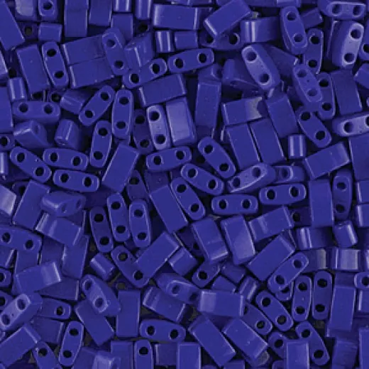 Cobalt Miyuki Half Tila Beads, colour 0414. Wholesale pack of 50g approx. Cobalt Miyuki Half Tila Beads, colour 0414. Wholesale pack of 50g approx.