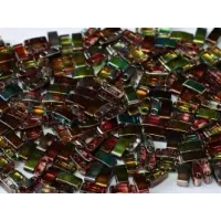 Crystal Magic Wine Half Tila Beads , colour 4573, 5.2gm approx.