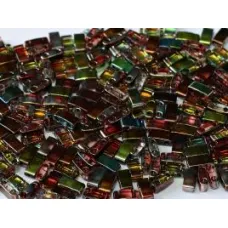 Crystal Magic Wine Half Tila Beads , colour 4573, 5.2gm approx.